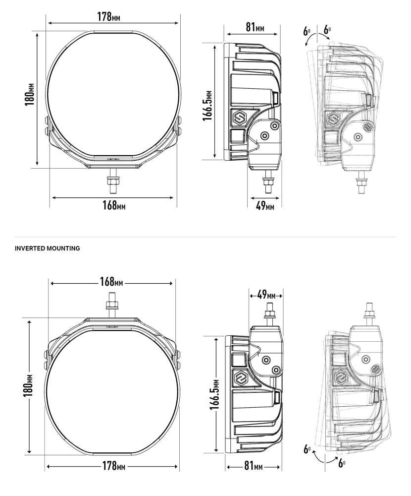 Sentinel 7'' dimensions diagram