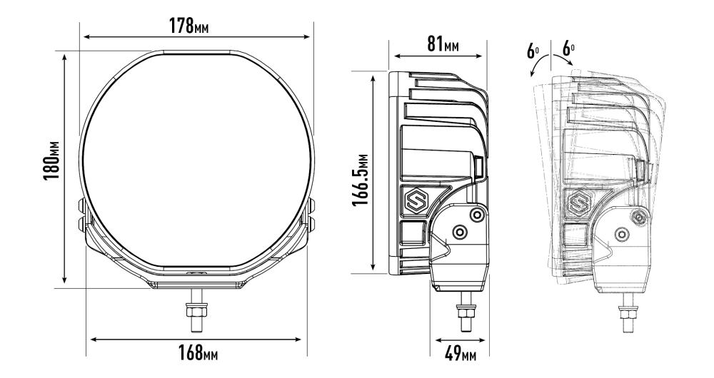 Sentinel 7'' dimensions diagram