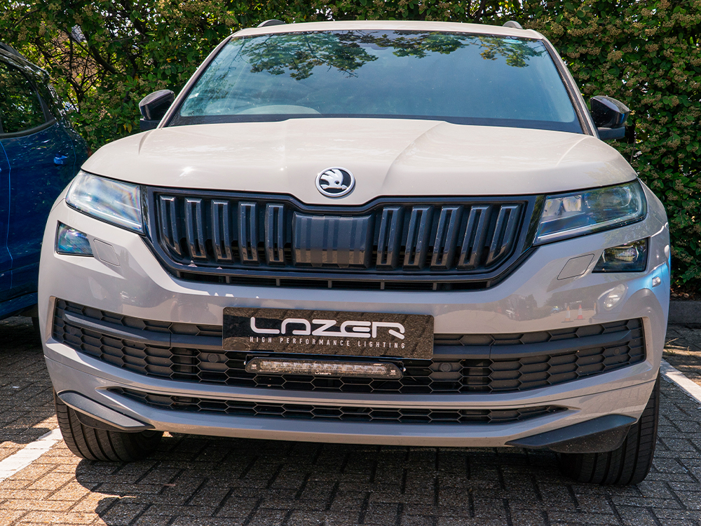 Skoda Kodiaq Linear-12 Elite license plate mount