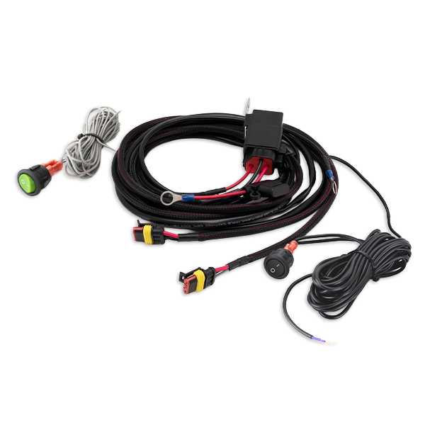 Two-Lamp Wiring Kit with Momentary Switch (3-Pin, Superseal, 12V)