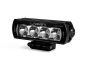 Angled view of the lamp face highlighting the depth of the housing and the contours of the lens and outer casing.