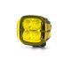 Angled view of the lamp face highlighting the depth of the housing and the contours of the lens and outer casing.