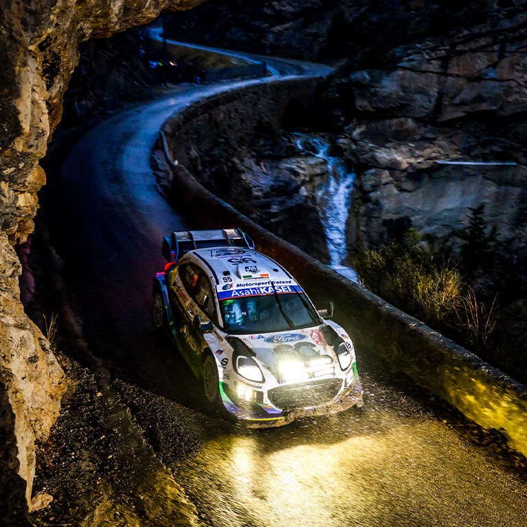 Advanced lighting for the demands of rally night stages.