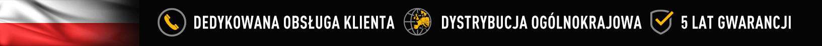 Dedykowana obsluga klienta - Ogolnokrajowa dystrybucja - 5 lat gwarancji